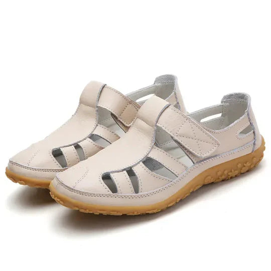 Women's casual leather summer sandals