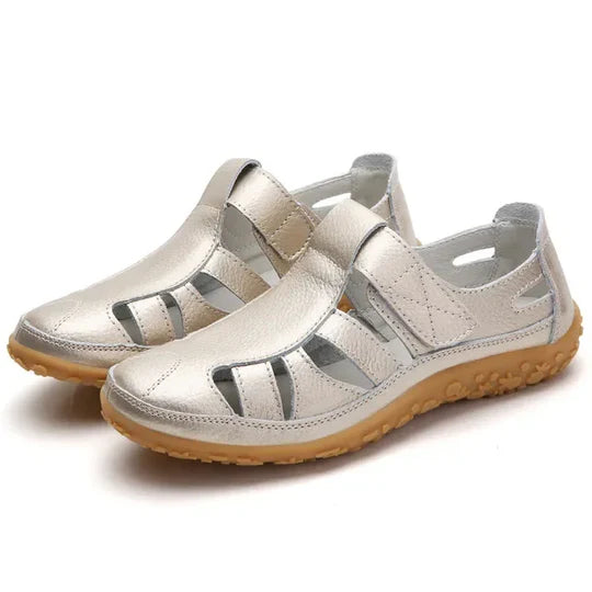 Women's casual leather summer sandals