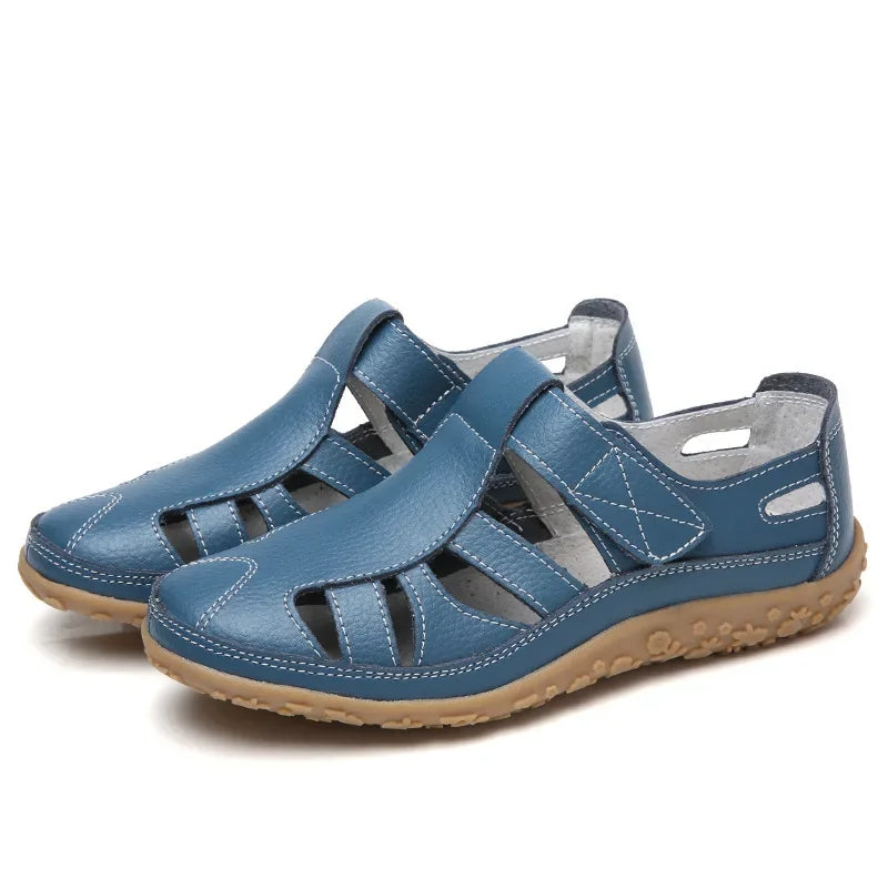 Women's casual leather summer sandals