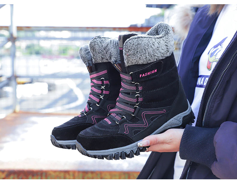 Women's comfortable warm snow boots