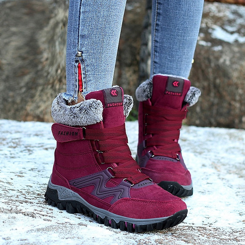 Women's comfortable warm snow boots