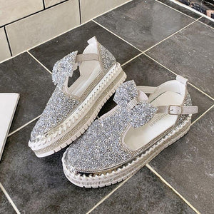 Women's Sandals Bling Flat on Platform