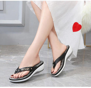 Women's Metal Button Sandals for Summer