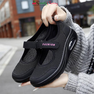 Women's stretchable breathable lightweight walking shoes