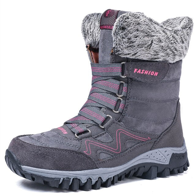 Women's comfortable warm snow boots