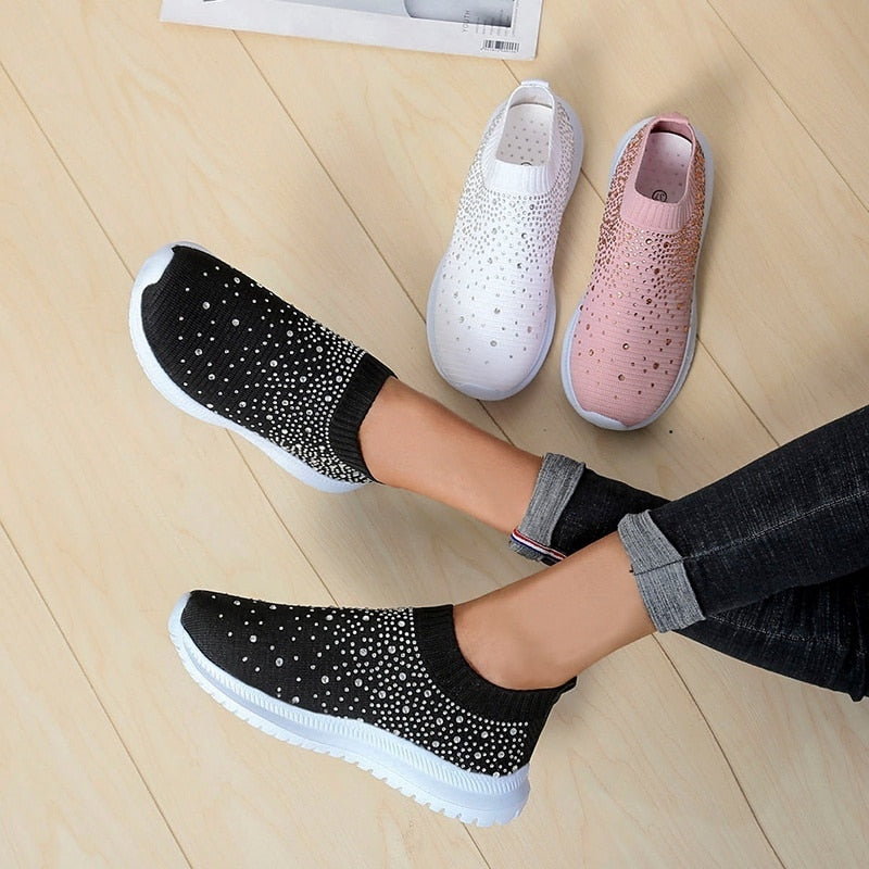 Crystal Slip on sneakers For Women