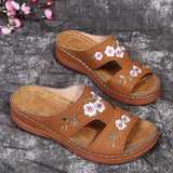 Embroider Flower Colorful women's Sandals