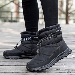 Women's plush ankle boots