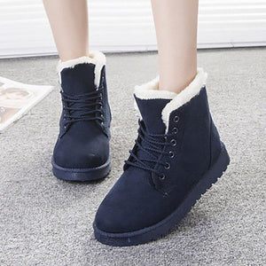 SweetyCherry® Anti-Slip Waterproof Lace Up Snow Boots For Women