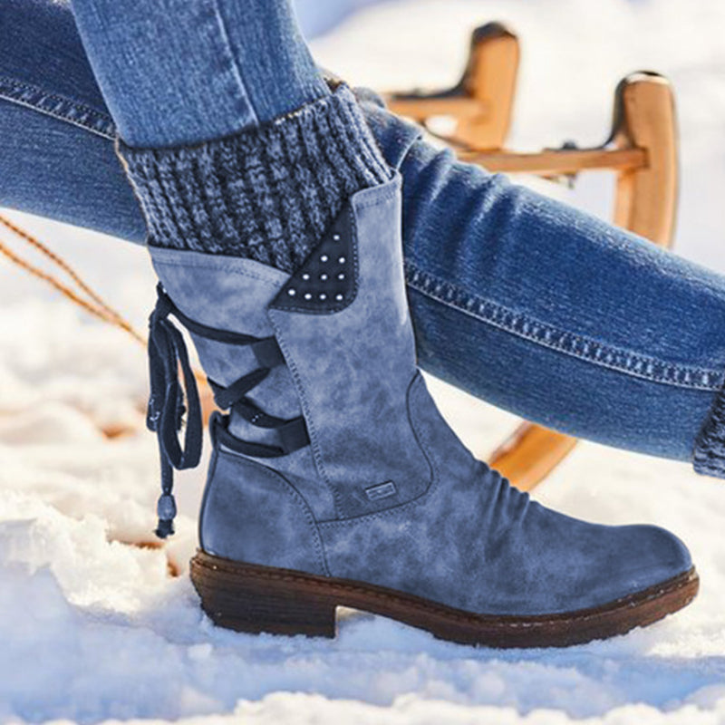 Winter lace-up boots for women