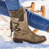 Winter lace-up boots for women