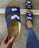 Embroider Flower Colorful women's Sandals