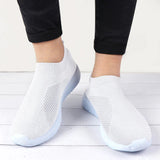 Women Stretch Fabric Socks Sneakers