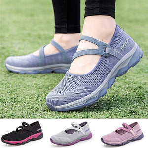 Casual Comfortable Breathable Walking Shoes With Elastic Strap