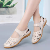 Leather sandals for women's