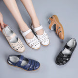 Leather sandals for women's