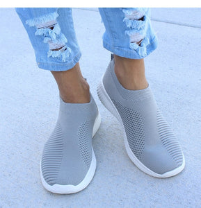 Women Stretch Fabric Socks Sneakers