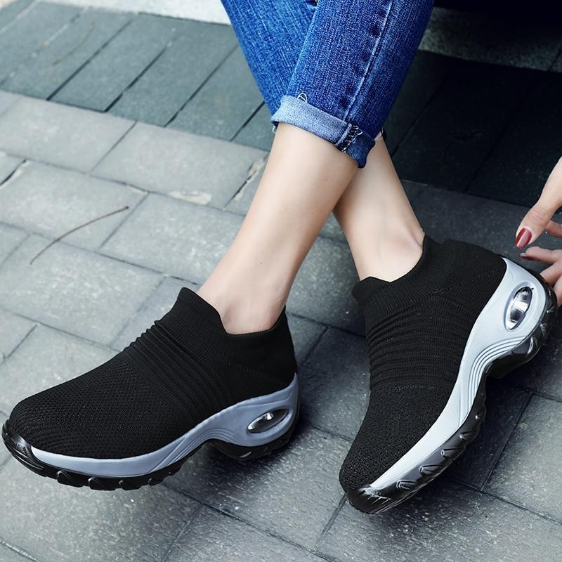 Women's Walking Shoes Sock Sneakers