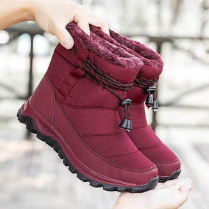 Women's plush ankle boots