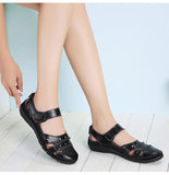 Leather sandals for women's