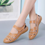 Leather sandals for women's