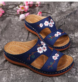 Embroider Flower Colorful women's Sandals