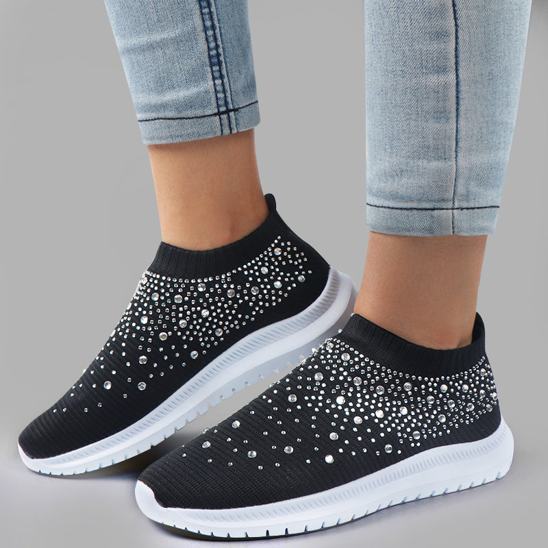 Crystal Slip on sneakers For Women