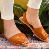 Leather Hollow Out Retro Sandals