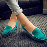 Women Casual Flat Shoes Round Toe Denim