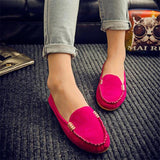 Women Casual Flat Shoes Round Toe Denim