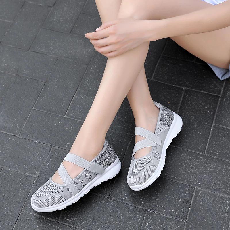 Hook and Loop Fly Weave Breathable shoes