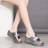 SweetyCherry™ Women Sequined  Wedges Platform Sandals