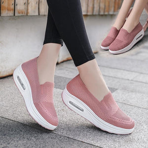 Women Wedge  Slip-on Sneakers