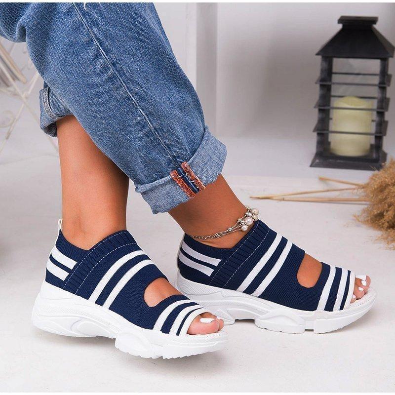 Idealshoe™ Toe Knitted sandals for women's