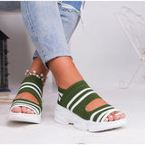 Idealshoe™ Toe Knitted sandals for women's